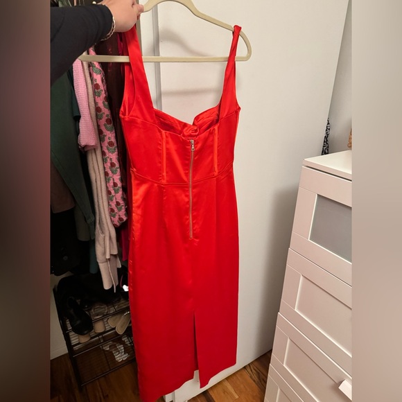 Bardot Elodie Mini dress in fire red size 4 - Picture 6 of 7